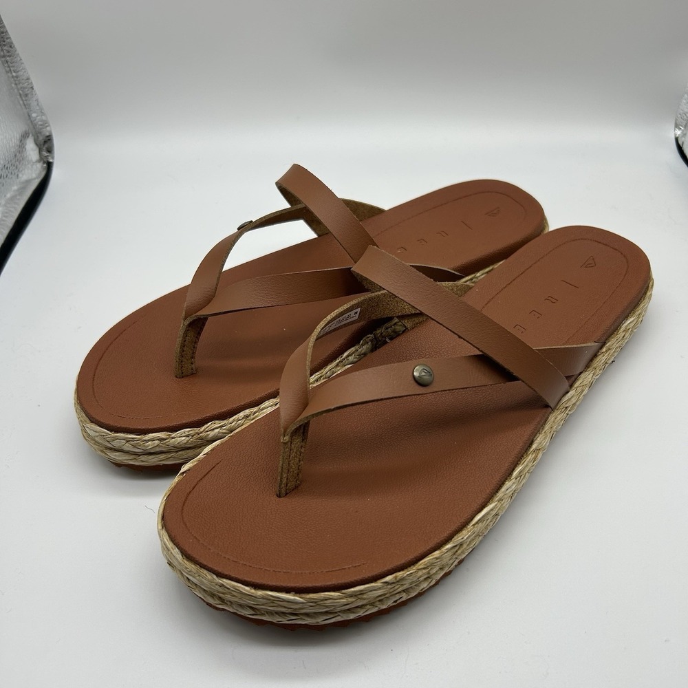 Reef Sandals Women's 7 Vista Carmen Flip-Flops Cocoa #CJ6486